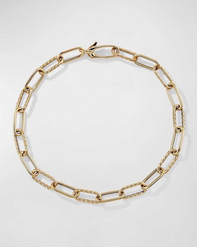 商品David Yurman|DY Madison Toggle Chain Bracelet in 18K Gold, 4mm, Size S,价格¥8550,第2张图片详细描述