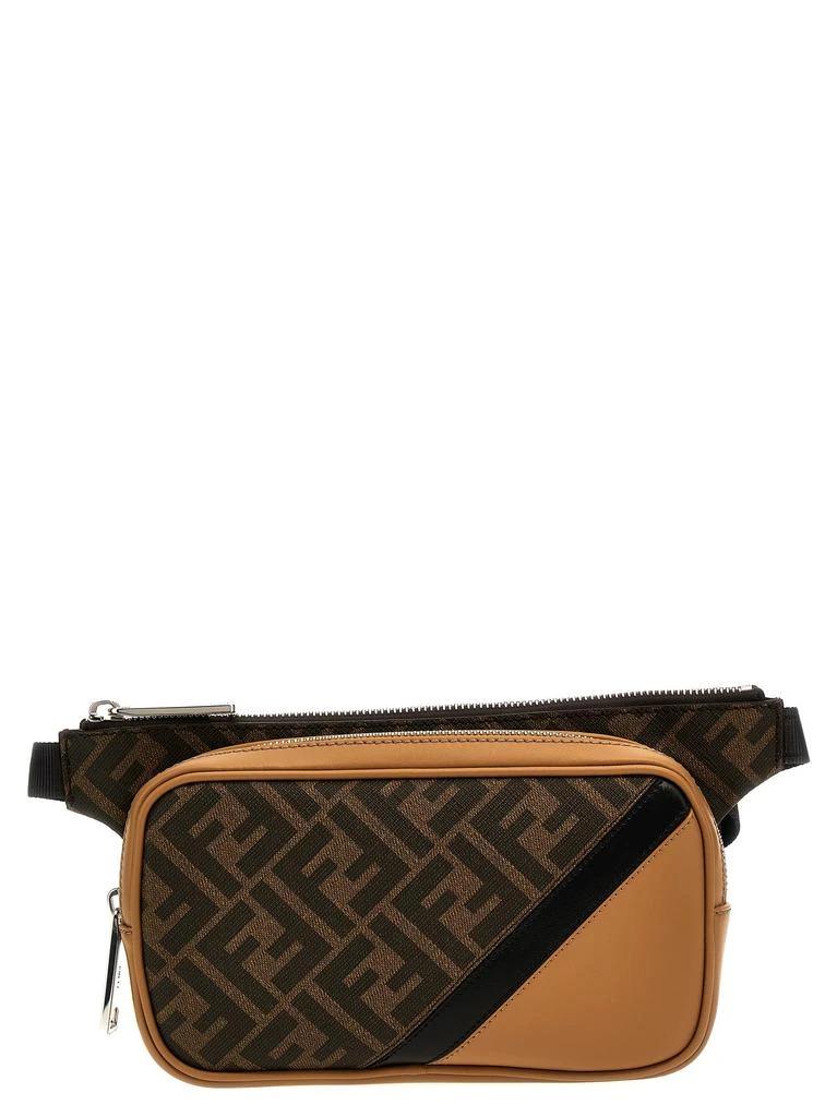 商品Fendi|Fendi Diagonal Crossbody Bags Brown,价格¥6198,第1张图片