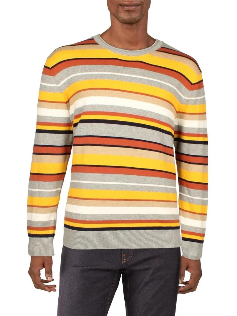 商品Club Room|Mens Striped Knit Pullover Sweater,价格¥163,第3张图片详细描述