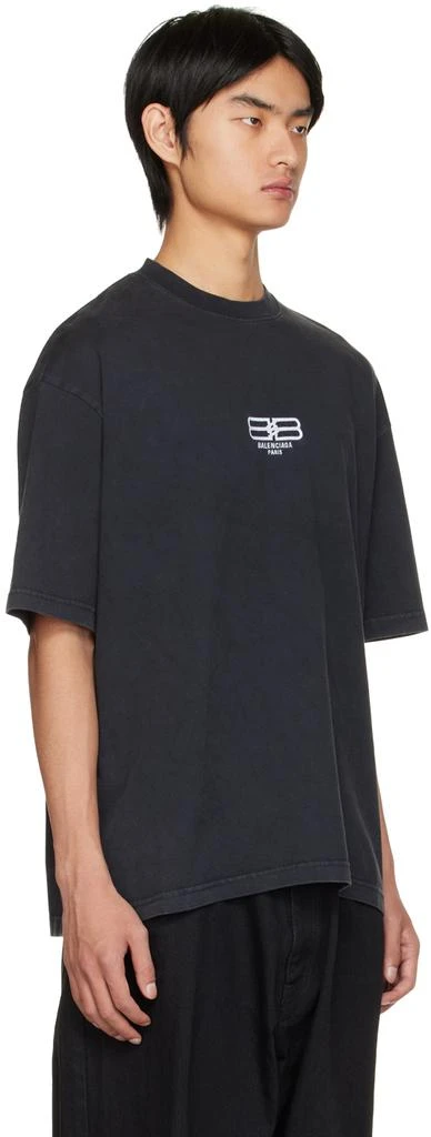 商品Balenciaga|Black BB Paris Icon T-Shirt,价格¥3103,第2张图片详细描述