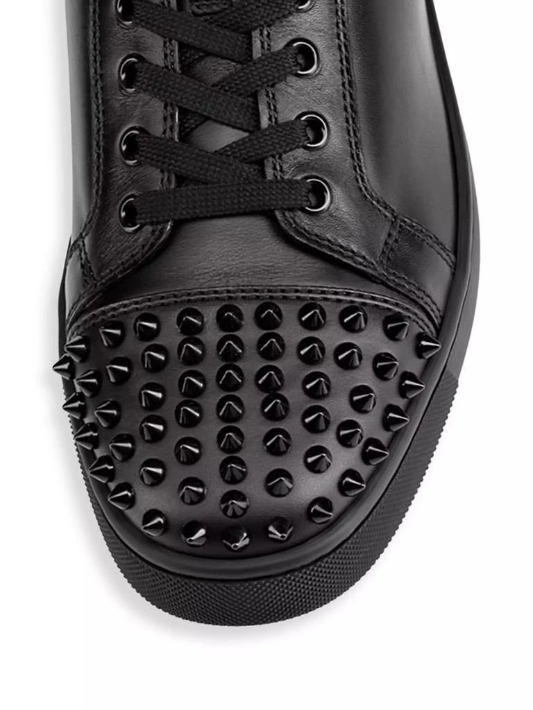 商品Christian Louboutin|Louis Junior Spikes Flat Sneakers,价格¥7073,第4张图片详细描述