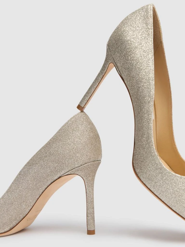 商品Jimmy Choo|85毫米Romy亮粉高跟鞋,价格¥8123,第5张图片详细描述