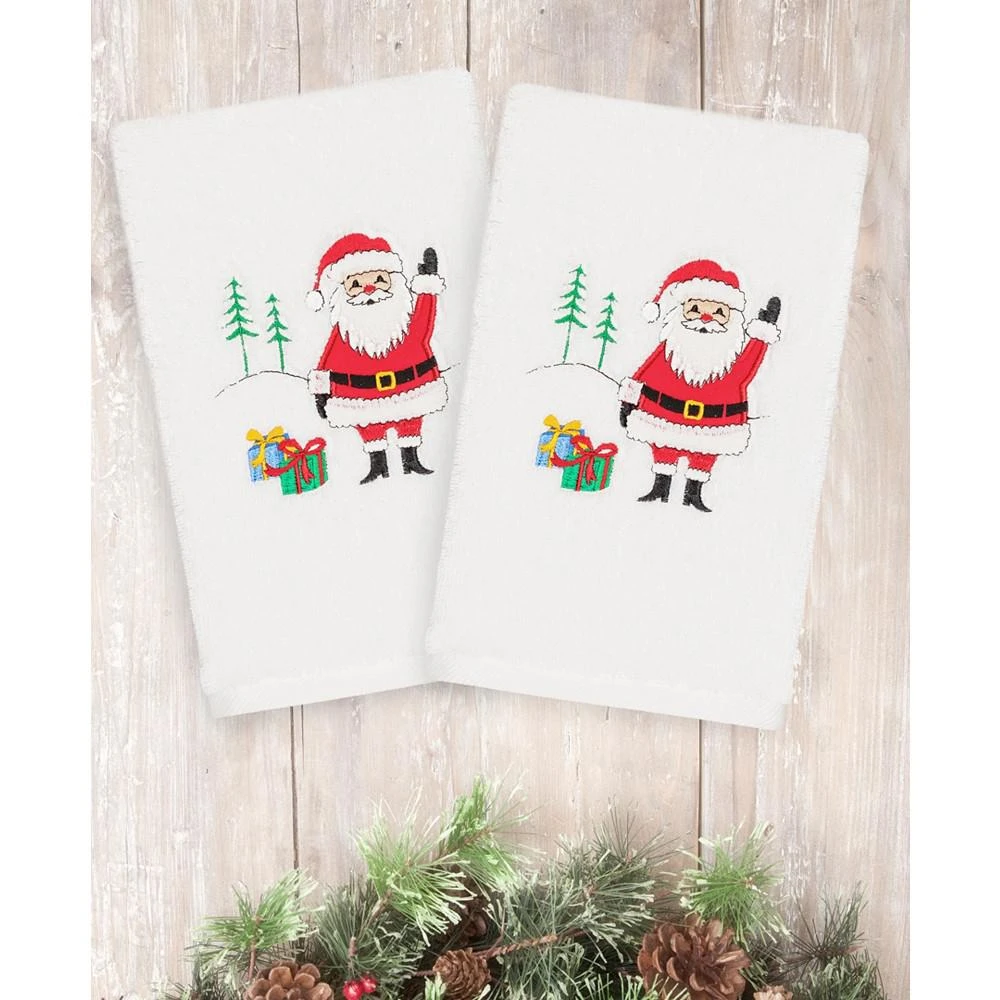 商品Linum Home Textiles|Christmas Santa Waving 100% Turkish Cotton 2-Pc.,价格¥329,第1张图片