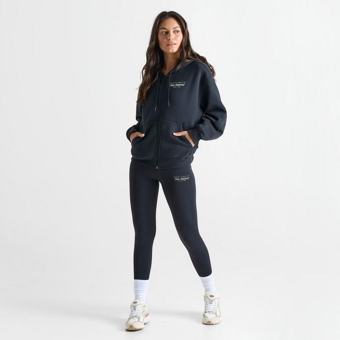 ◇New Balance◇ NBN0F1V212 WOMEN Essential Small Logo Hoodie Sport Essentials Fleece Hoodie - New Balance