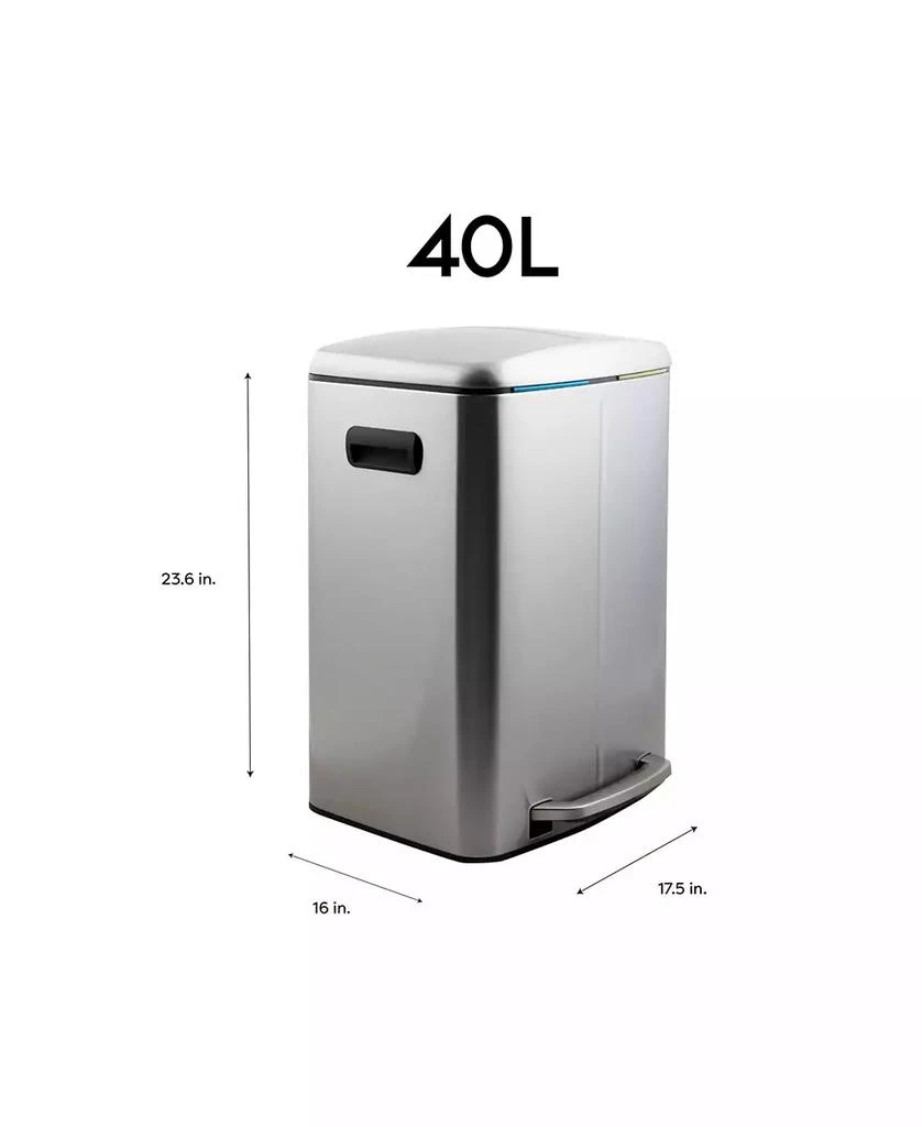 商品Organize it All|40 Liter Dual Compartment Recycling Bin,价格¥1553,第4张图片详细描述