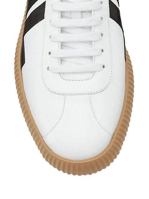 商品Lanvin|Glen Arpege Low-Top Leather Sneakers,价格¥3322,第4张图片详细描述