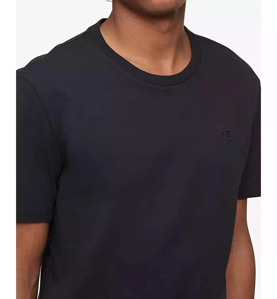 商品Calvin Klein|Men's Smooth Cotton Solid Crewneck T-Shirt,价格¥106,第3张图片详细描述