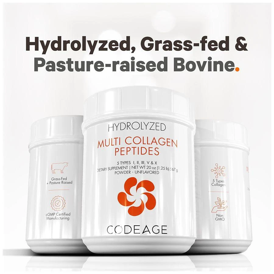 商品Codeage|Multi Collagen Protein Powder Peptides Unflavored,价格¥334,第3张图片详细描述