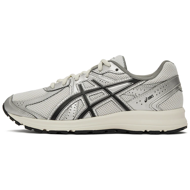 商品[国内直发] Asics|Jog 100S 复古百搭 Y2K复古千禧风休闲跑步鞋 男女同款 银白,价格¥437,第1张图片
