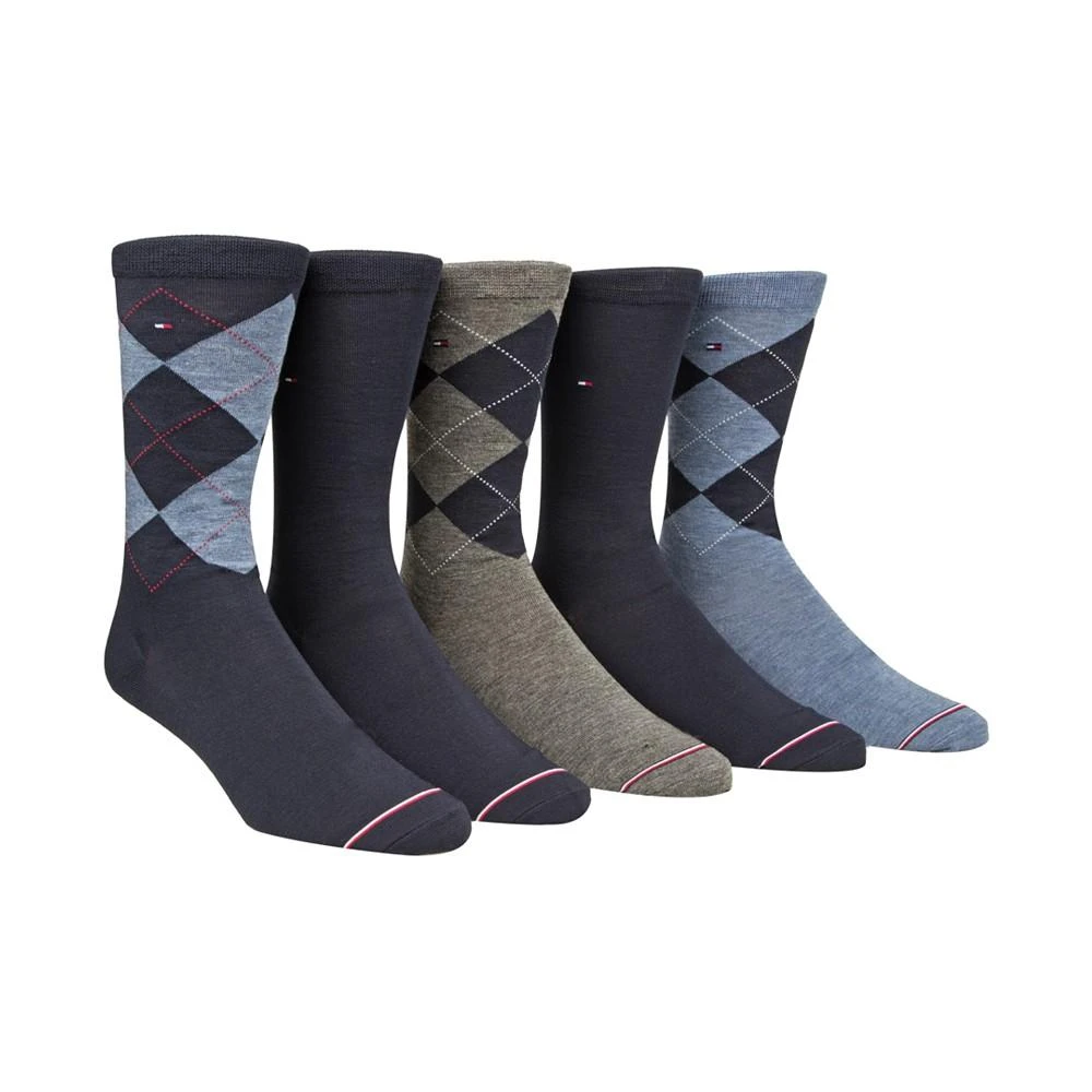 商品Tommy Hilfiger|Men's 5-Pk. Argyle Premium Crew Socks,价格¥218,第1张图片详细描述