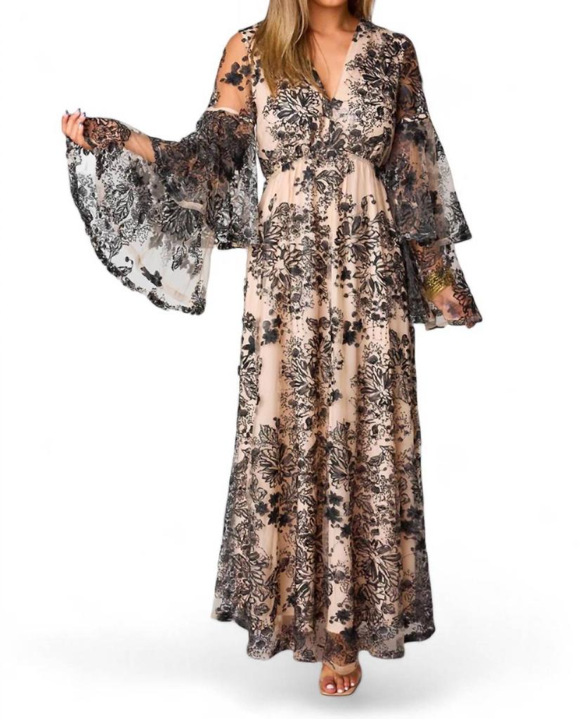 chinese dress ladies Buddylove Colette Long Sleeve Maxi Dress - Charmed