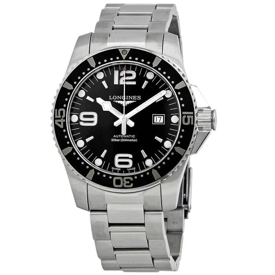 商品Longines|Hydroconquest Automatic 44 mm Black Dial Men's Watch L3.841.4.56.6,价格¥7237,第1张图片