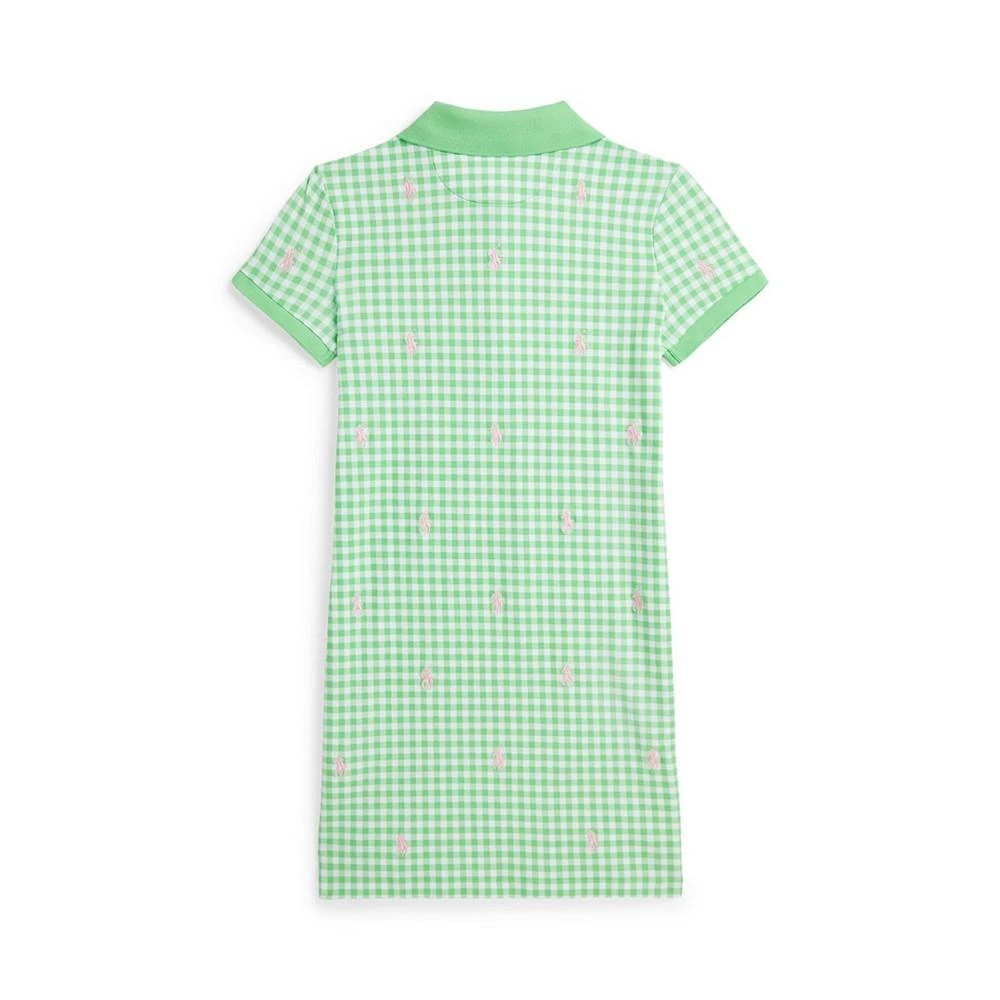 商品Ralph Lauren|Big Girls Gingham Pony Mesh Polo Dress,价格¥321,第2张图片详细描述