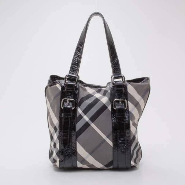 商品[二手商品] Burberry|Burberry Lowry Check Tote and Wallet,价格¥3125,第5张图片详细描述