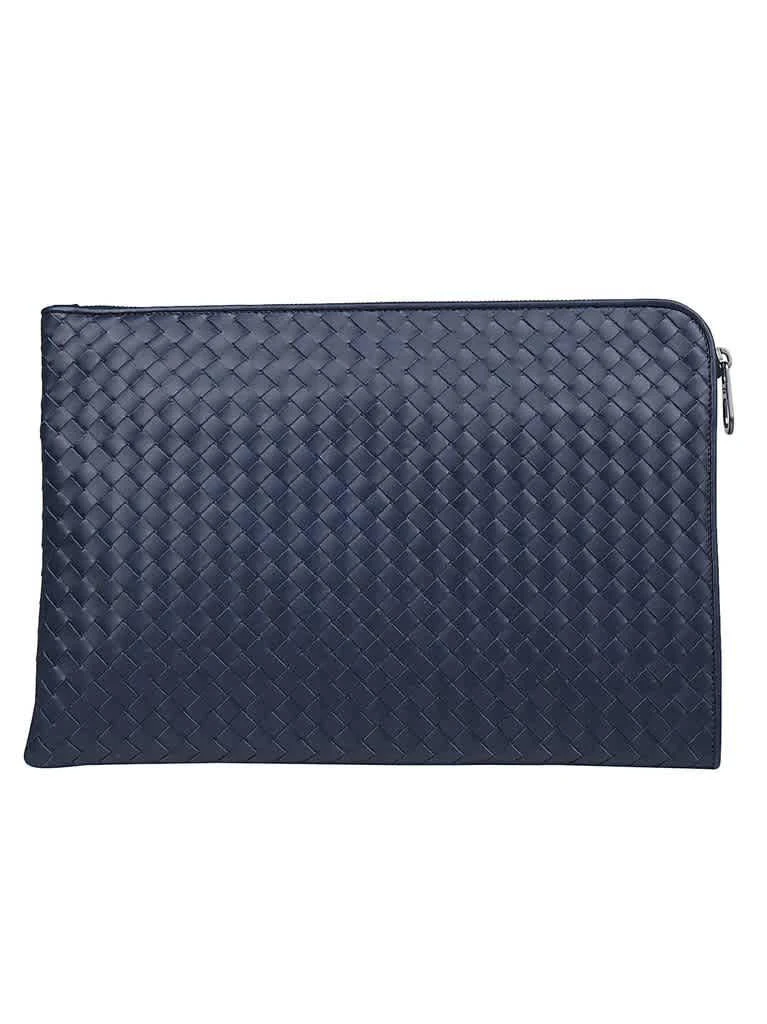 商品Bottega Veneta|Bottega Veneta Mens Navy Intrecciato Document Case,价格¥5891,第1张图片