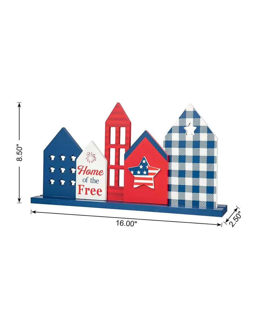 商品Glitzhome|16" L Wooden Patriotic, Americana House Table Decor,价格¥201,第4张图片详细描述