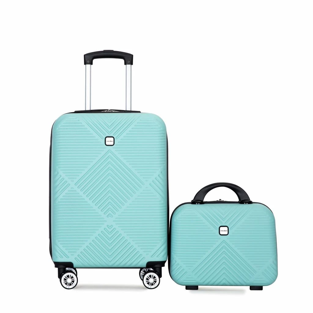 商品Streamdale Furniture|Streamdale Deluxe Two-Piece Carry-On and Cosmetic Case Set,价格¥852,第1张图片