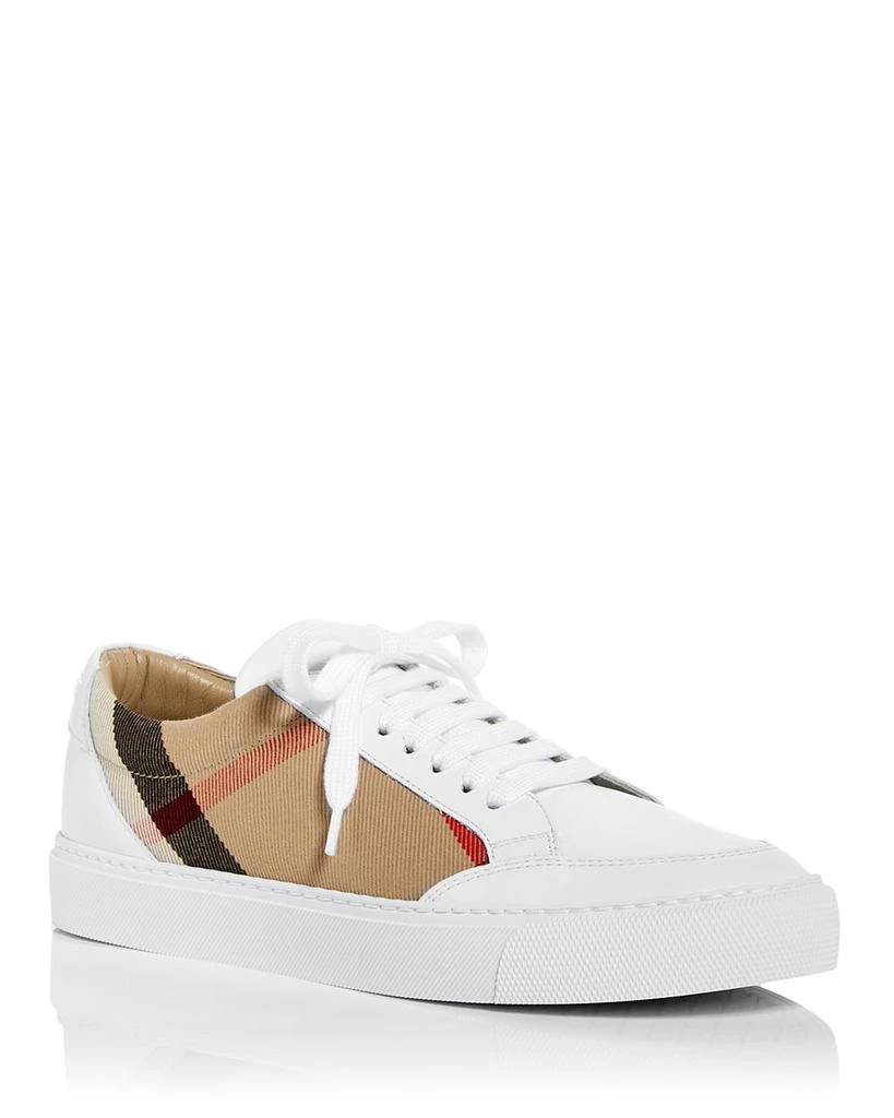 商品Burberry|Women's Salmond Vintage Check Low Top Sneakers,价格¥4293,第1张图片