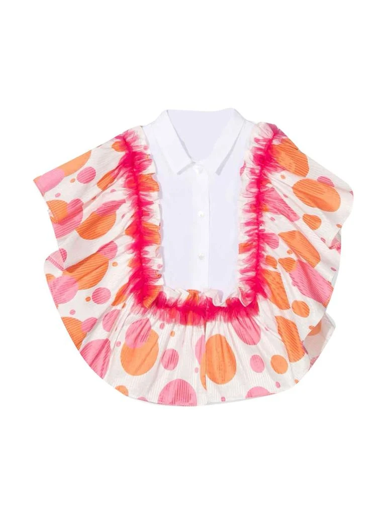 商品SIMONETTA|Simonetta White Shirt Girl Kids,价格¥1468,第1张图片