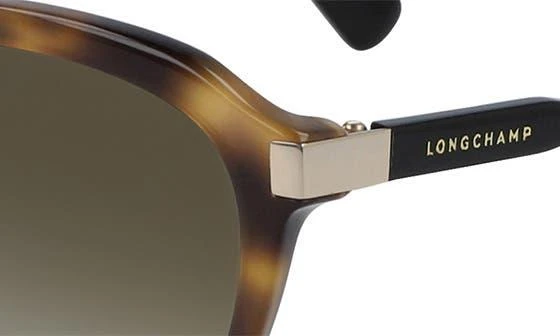 商品Longchamp|Le Pliage 56mm Gradient Tea Cup Sunglasses,价格¥376,第4张图片详细描述