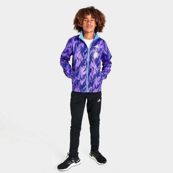 商品Adidas|Kids' adidas Argentina National Team Anthem Reversible Jacket,价格¥556,第2张图片详细描述