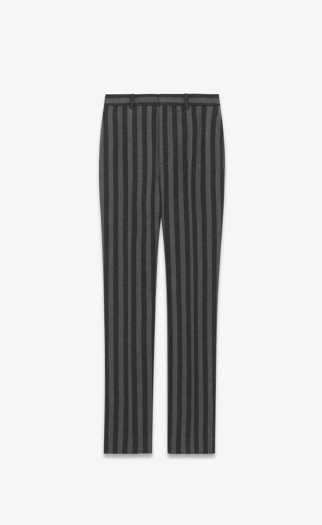商品Yves Saint Laurent|SAINT LAURENT MEN HIGH WAISTED PANTALON VIRGIN WOOL PANTS,价格¥4190,第1张图片