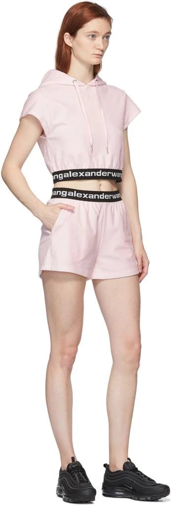 商品Alexander Wang|Pink Stretch Logo Shorts,价格¥2396,第4张图片详细描述