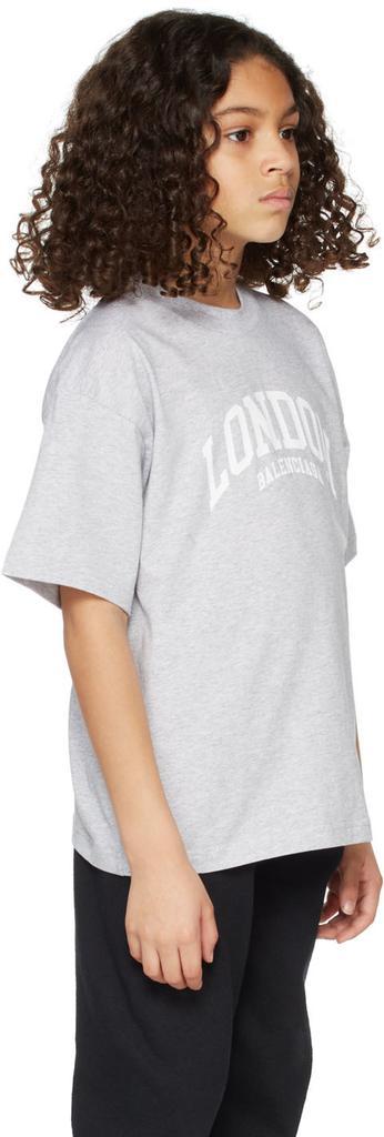 商品Balenciaga|灰色 Cities London 儿童 T 恤,价格¥1589,第5张图片详细描述