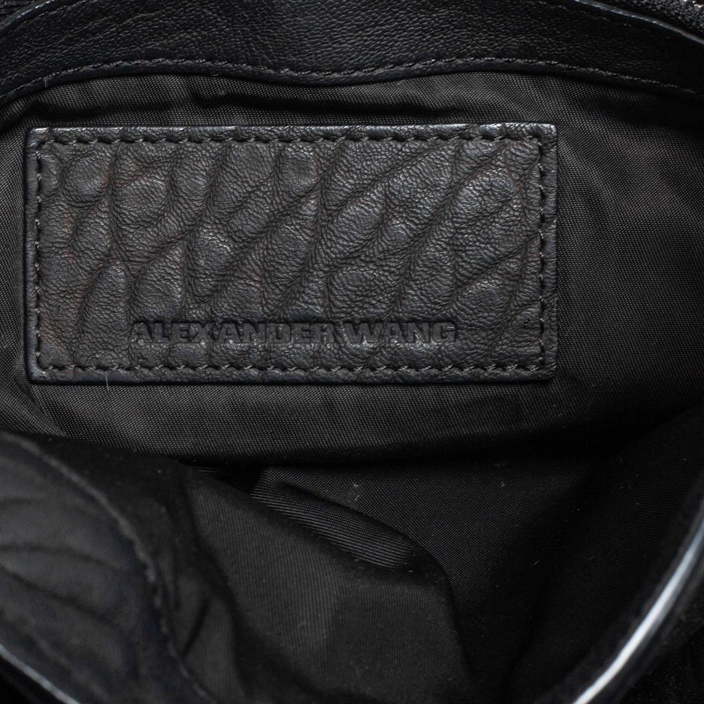 Alexander Wang Black Textured Leather Diego Bucket Bag商品第10张图片规格展示