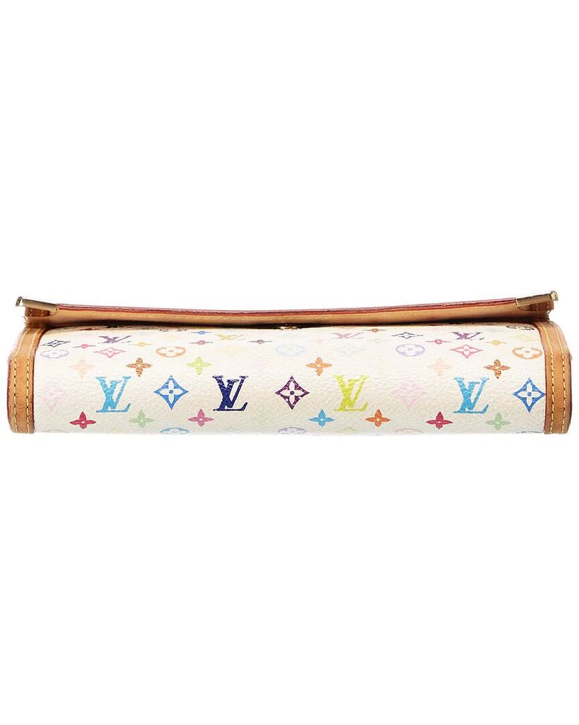 商品[二手商品] Louis Vuitton|Louis Vuitton White Monogram Multicolore Canvas International Wallet (Authentic,价格¥4743,第3张图片详细描述