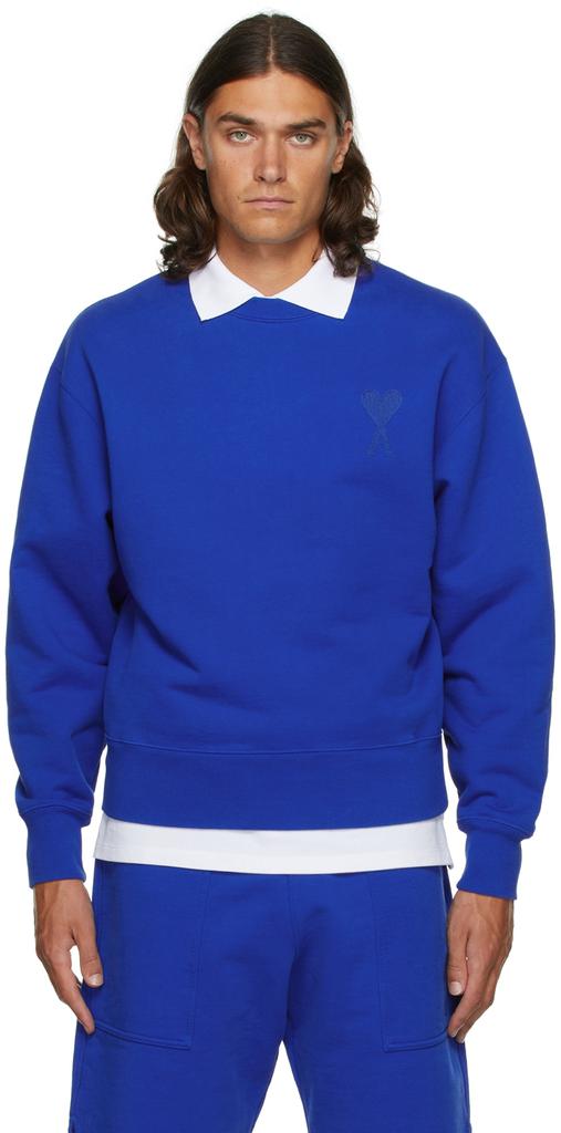 Blue Ami de Cœur Oversize Sweatshirt商品第1张图片规格展示
