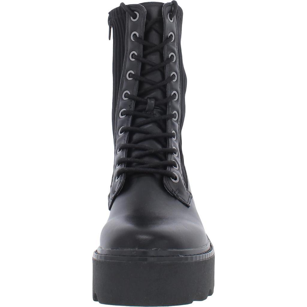 商品Bar III|Bar III Womens Tarnyin Leather Lug sole Combat & Lace-up Boots,价格¥306,第6张图片详细描述