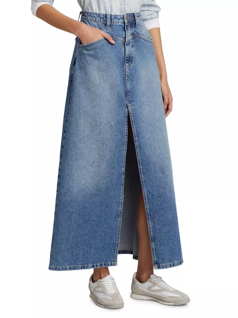 商品Free People|Come As You Are Denim Maxi Skirt,价格¥331,第4张图片详细描述