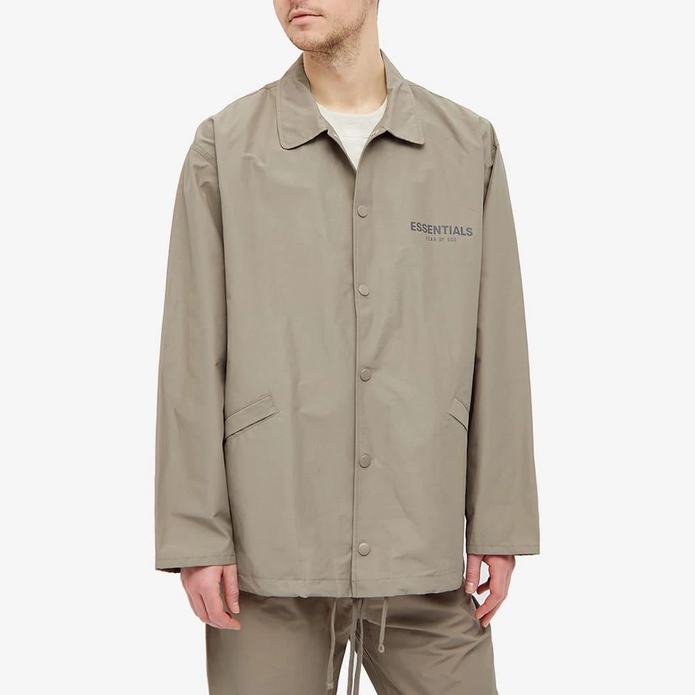 商品Essentials|Fear of God ESSENTIALS Coaches Jacket - Umber,价格¥760,第5张图片详细描述