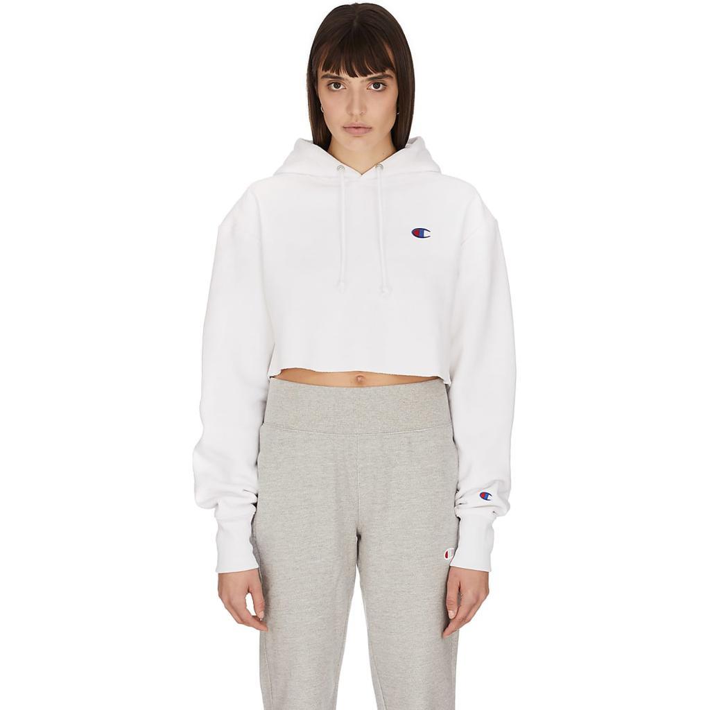 商品CHAMPION|Reverse Weave Cropped Cut Off Hoodie - White,价格¥445,第1张图片