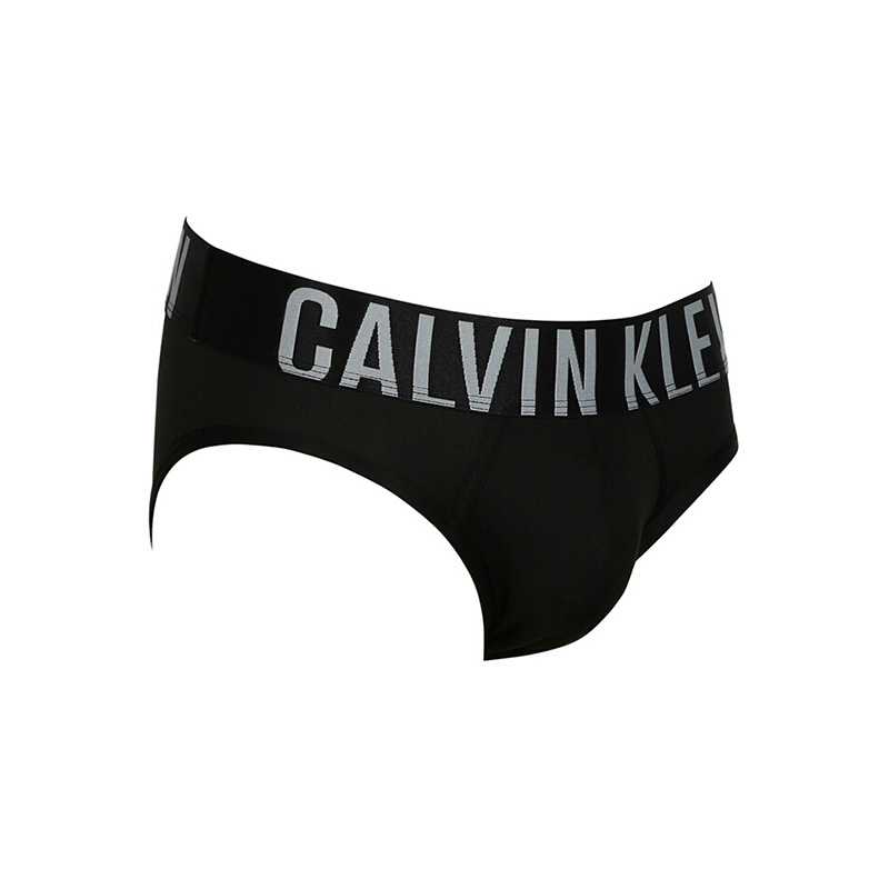 Calvin Klein 卡尔文 克莱恩 黑色涤纶腰边加宽男士三角内裤 NB1044-001商品第4张图片规格展示