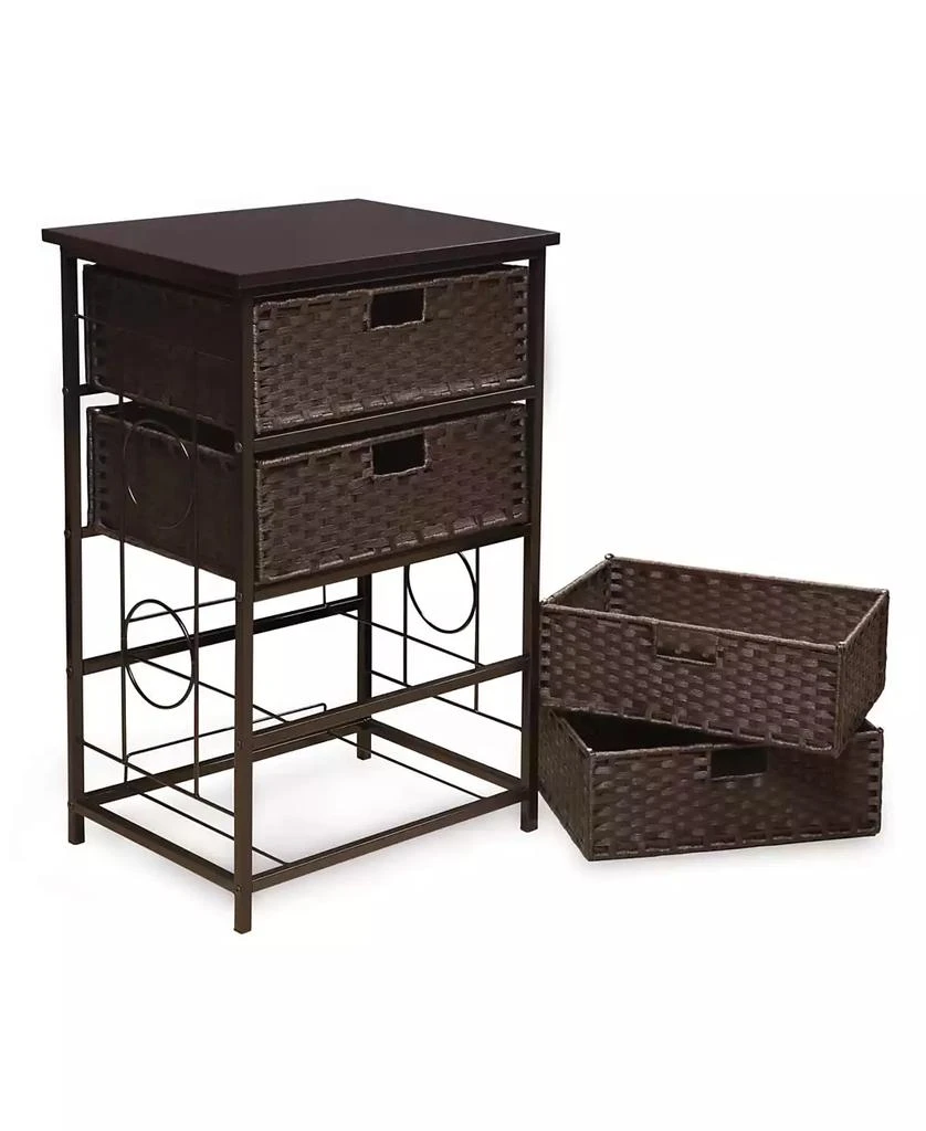 商品Badger Basket|August Collection Tall Four Basket Storage Unit,价格¥973,第3张图片详细描述