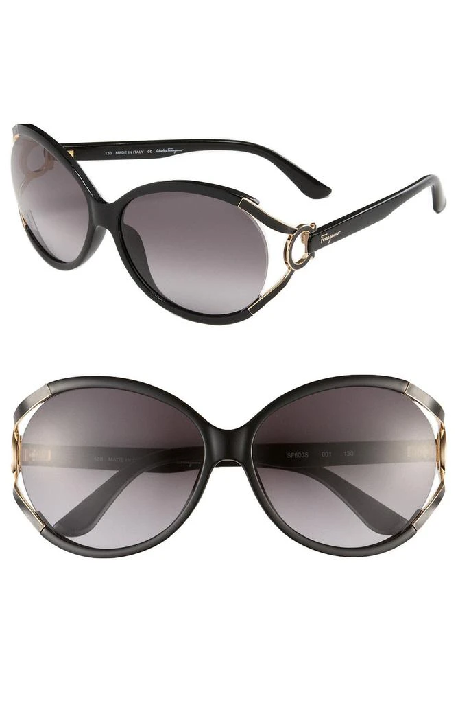 商品Salvatore Ferragamo|Salvatore Ferragamo 59mm Oversized Sunglasses,价格¥613,第1张图片