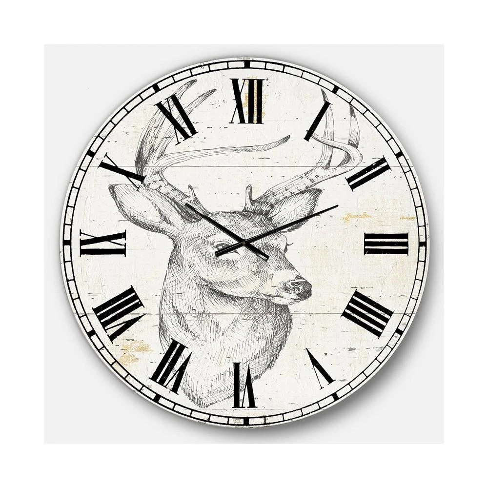 商品Designart|Wildlife Animal Oversized Metal Wall Clock - 36 x 36,价格¥2123,第1张图片