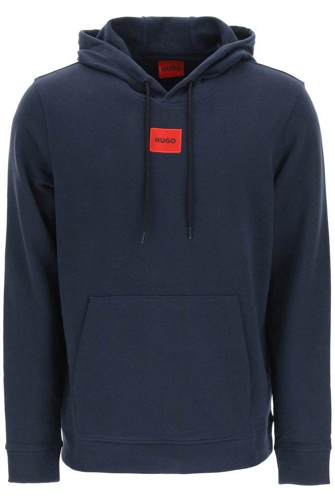 商品Hugo Boss|Hugo Logo Patch Drawstring Hoodie,价格¥629,第1张图片