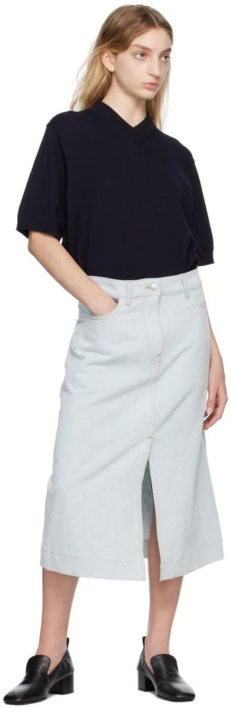 商品Studio Nicholson|Blue Soro Midi Skirt,价格¥696,第4张图片详细描述
