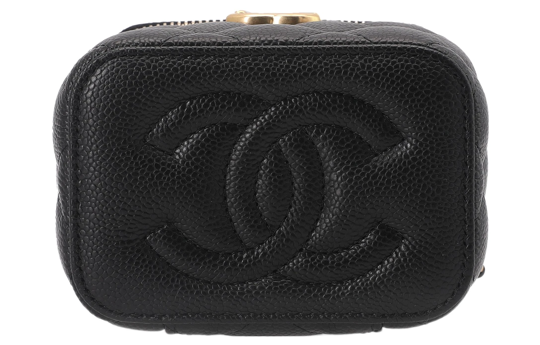 商品[国内直发] Chanel|香奈儿 23P/24P春夏系列 肩带可调节颗粒压花 牛皮 爱心金球盒子包方盒子斜挎包 小号 女款 黑色,价格¥27312,第7张图片详细描述