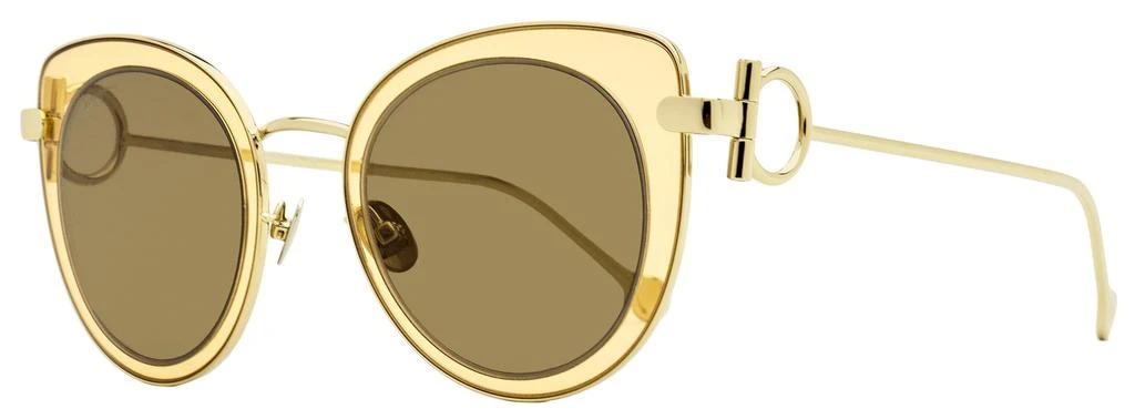 商品Salvatore Ferragamo|Salvatore Ferragamo Women's Oval Sunglasses SF182S 230 Gold/Opal 50mm,价格¥582,第1张图片