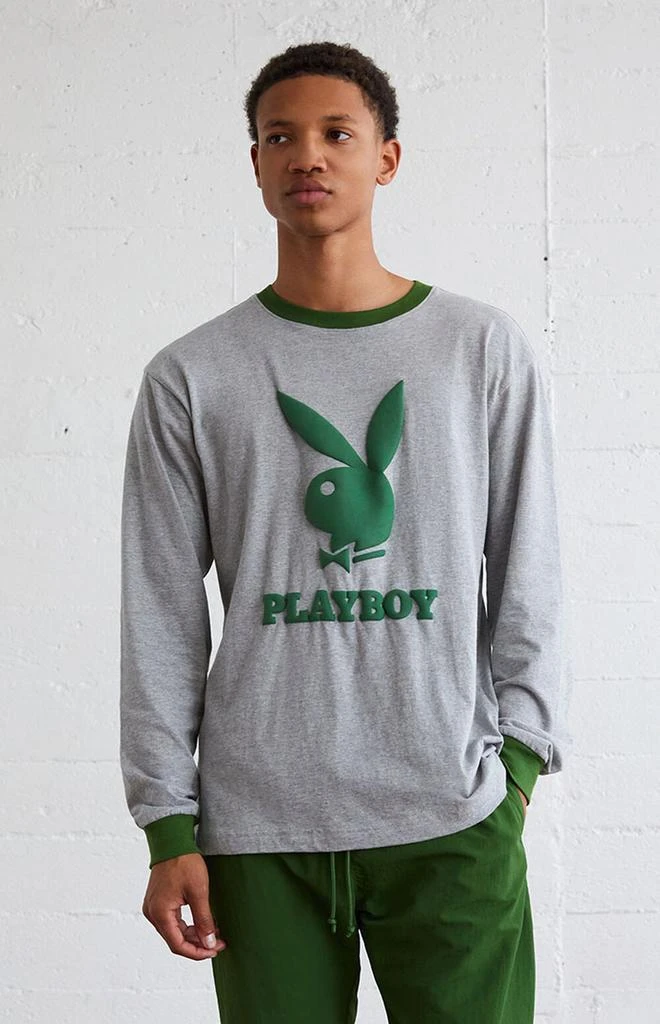 商品Playboy|By PacSun Contrast Long Sleeve T-Shirt,价格¥176,第2张图片详细描述