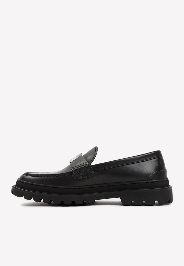 商品Dior|CD Logo Leather Loafers,价格¥5770,第2张图片详细描述