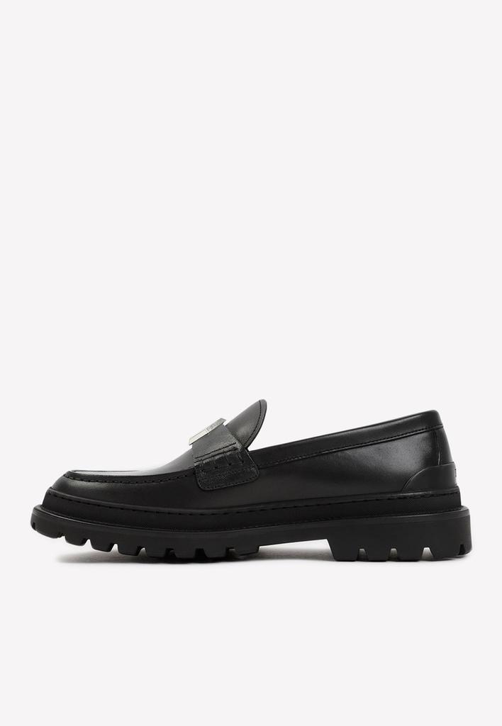 商品Dior|CD Logo Leather Loafers,价格¥5729,第4张图片详细描述