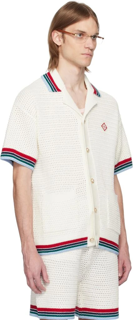 商品Casablanca|White Gothic Crochet Shirt,价格¥3511,第2张图片详细描述