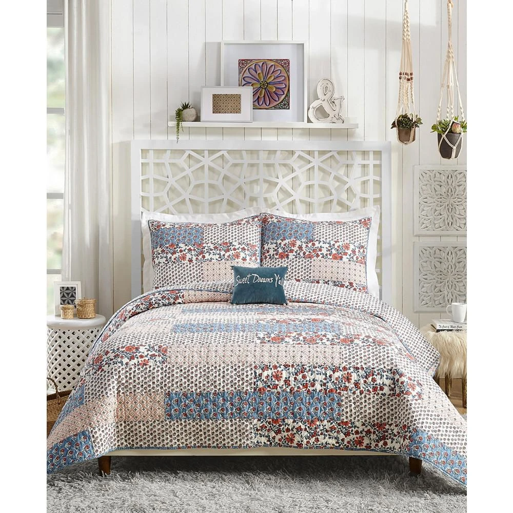 商品Jessica Simpson|CLOSEOUT! Tallulah Floral King Quilt,价格¥2069,第1张图片