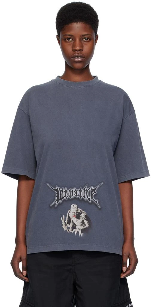 商品We11done|Navy Vintage Monster T-Shirt,价格¥2652,第1张图片