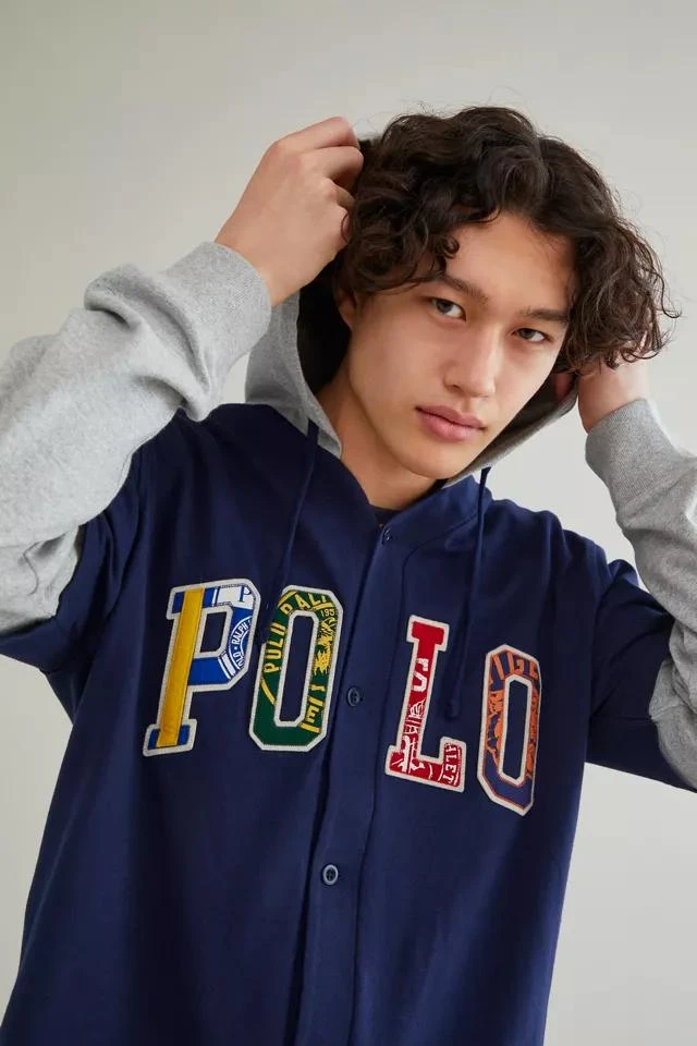 商品Ralph Lauren|拉夫劳伦男士连帽棒球卫衣,价格¥606,第4张图片详细描述